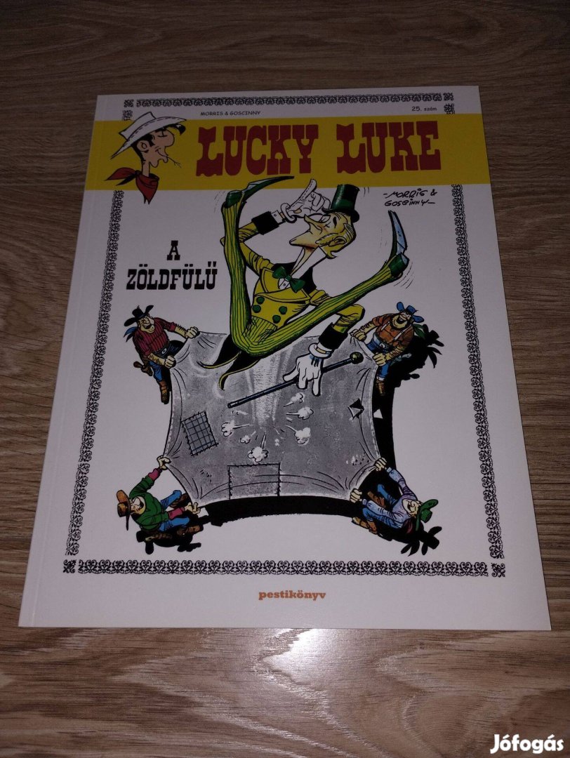 Eladó 1 db Lucky Luke 25 A zöldfülű képregény