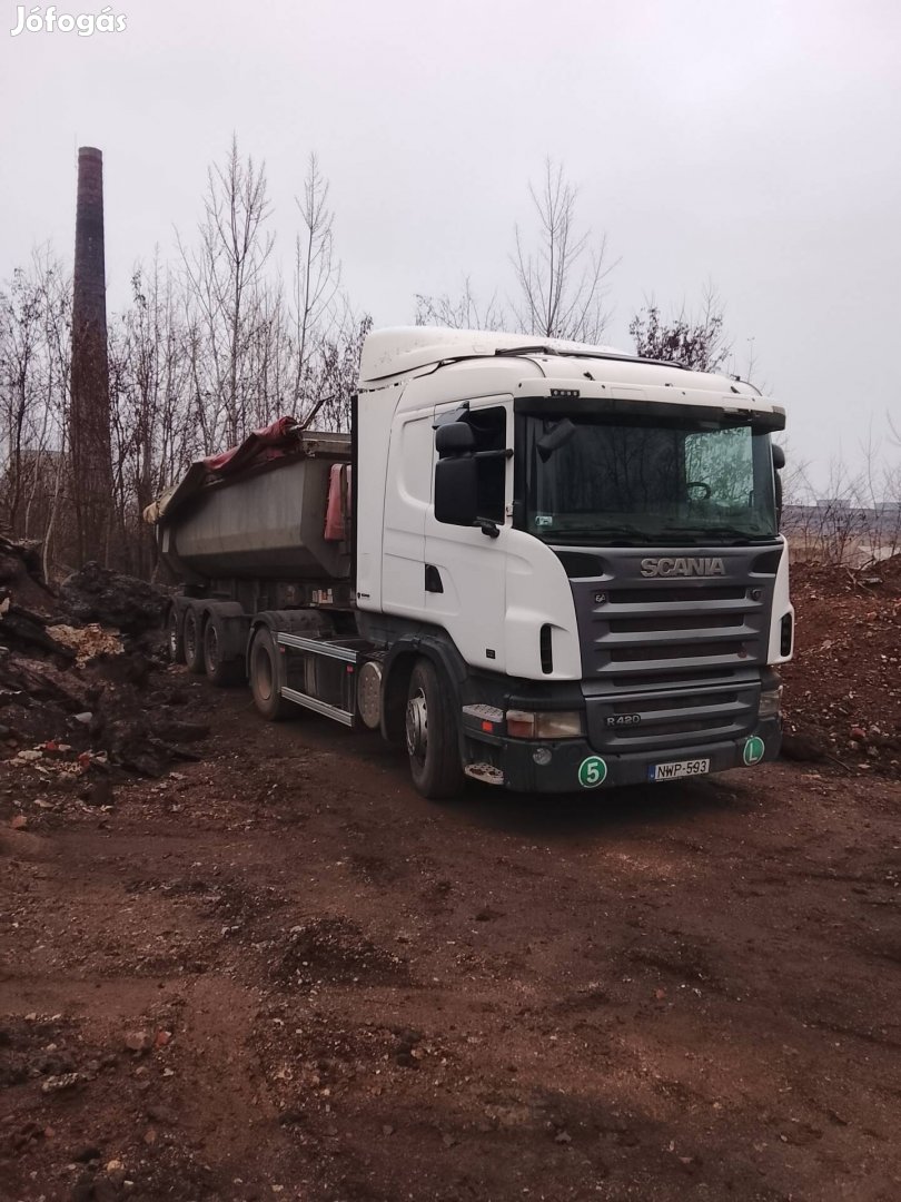 Eladó 2009 Scania R 420 + 2007 Swarmuller bilencs 
