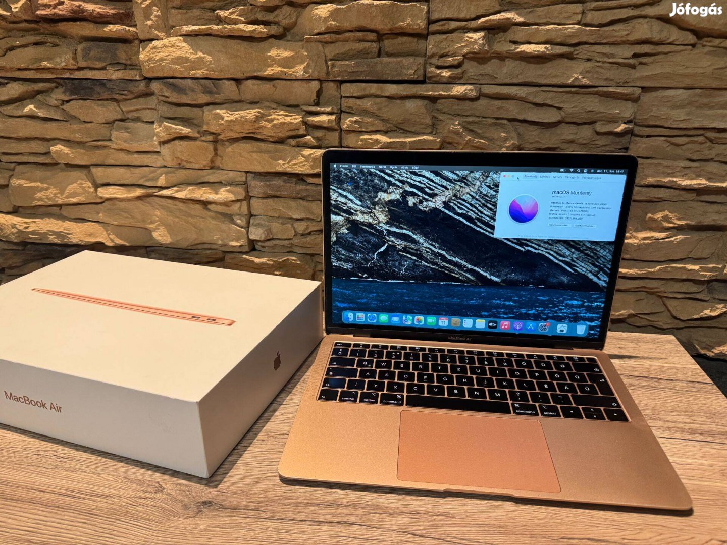 Eladó 2018 Macbook Air Retina 13" Gold, Magyar billentyűzet