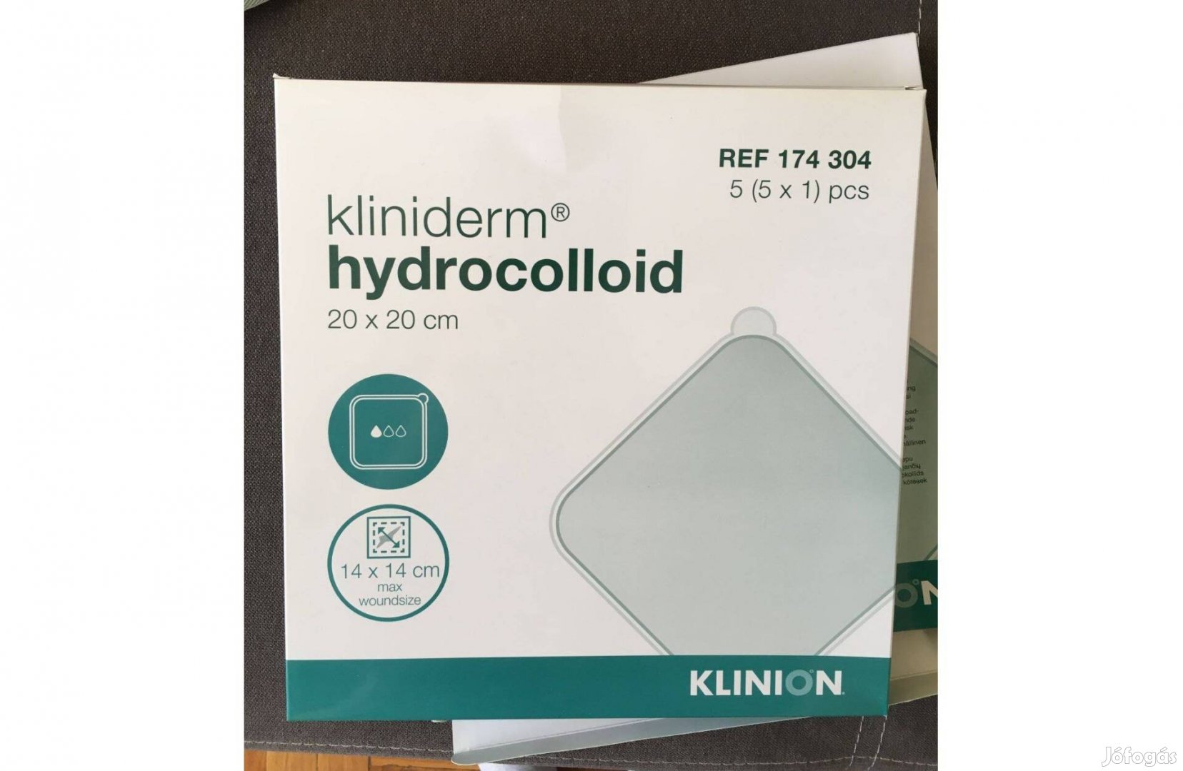 Eladó 20x20 cm-es Kliniderm Hydrocolloid kötszer