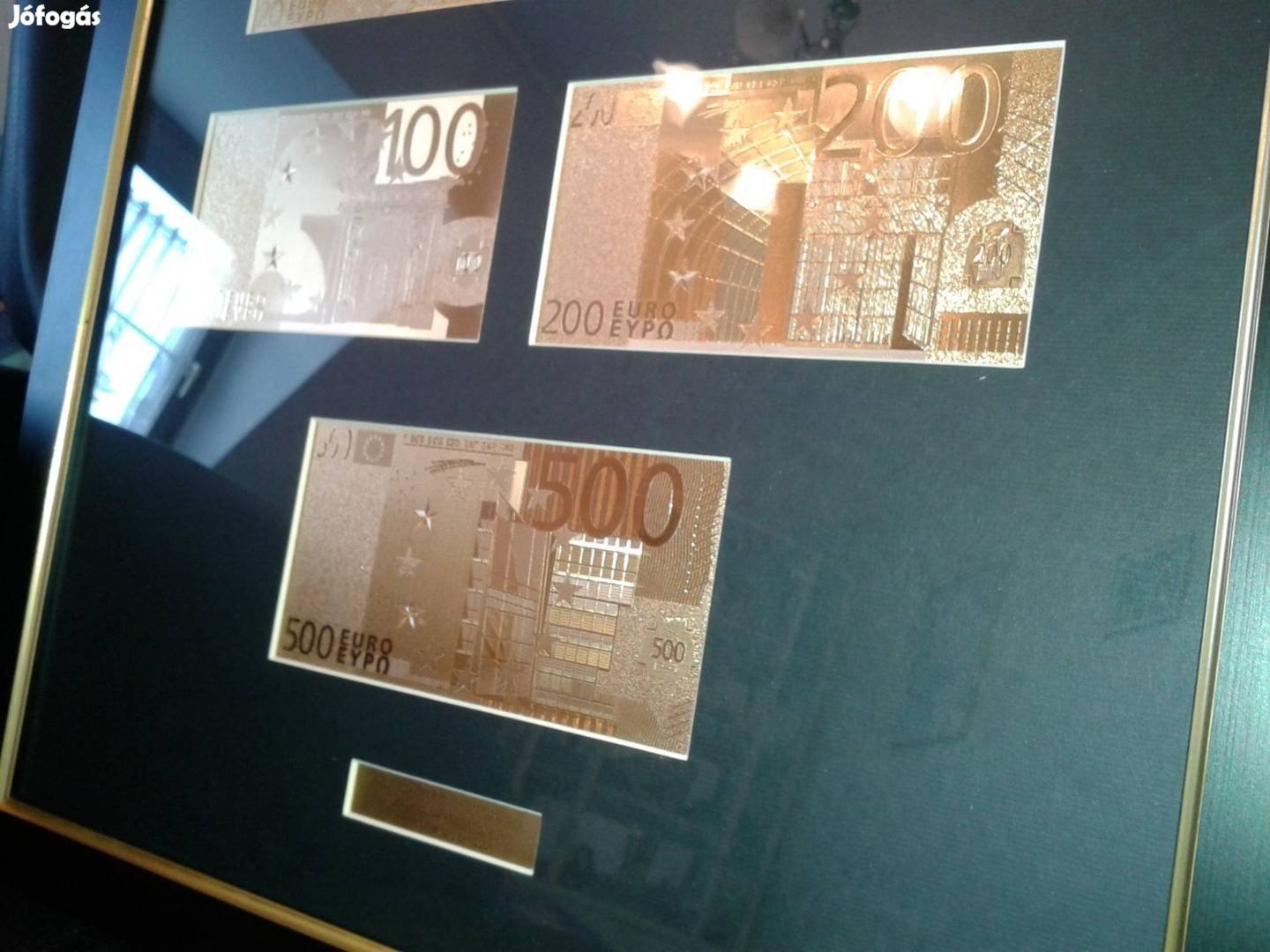 Eladó 24kt Arany 5-500 Euro Bankjegy Luxus Full Szett,Exkluzív Ajándék
