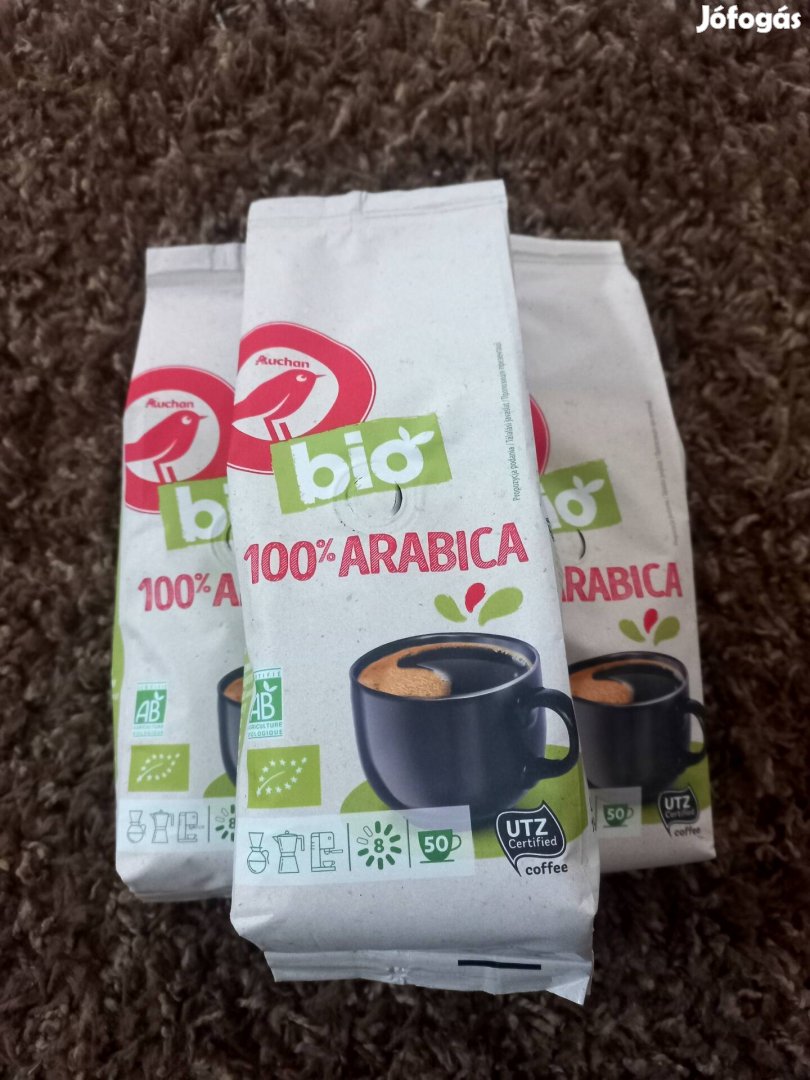 Eladó 250g-os 100% arabica bio őrölt kávé