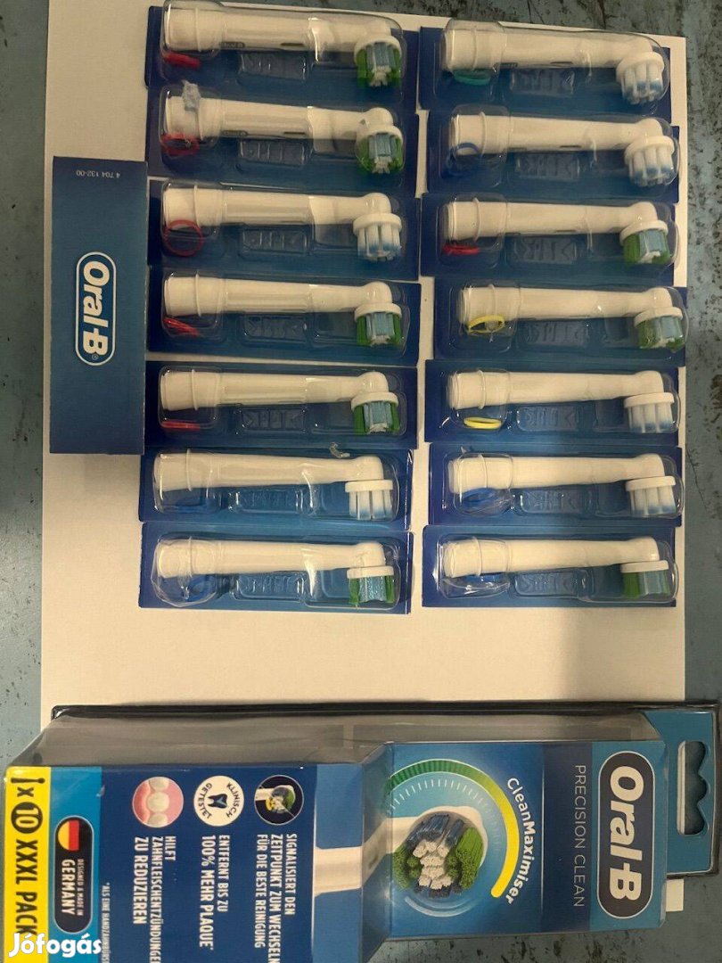 Eladó 25db bontatlan Oral B elektromos fogkefe fejek!