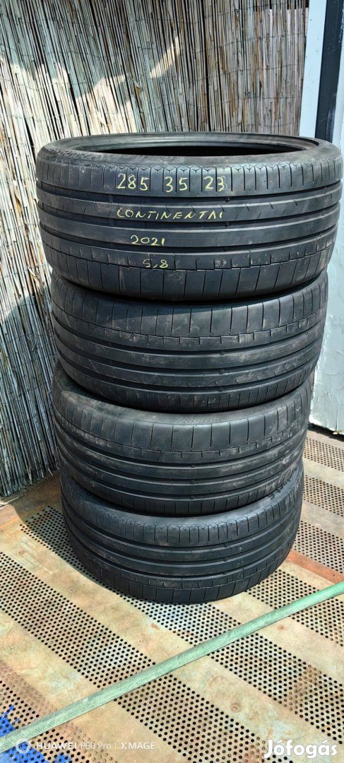 Eladó 285/35 R23 Continental sport contact 6 szett Audi Q7 Q8 E-tron