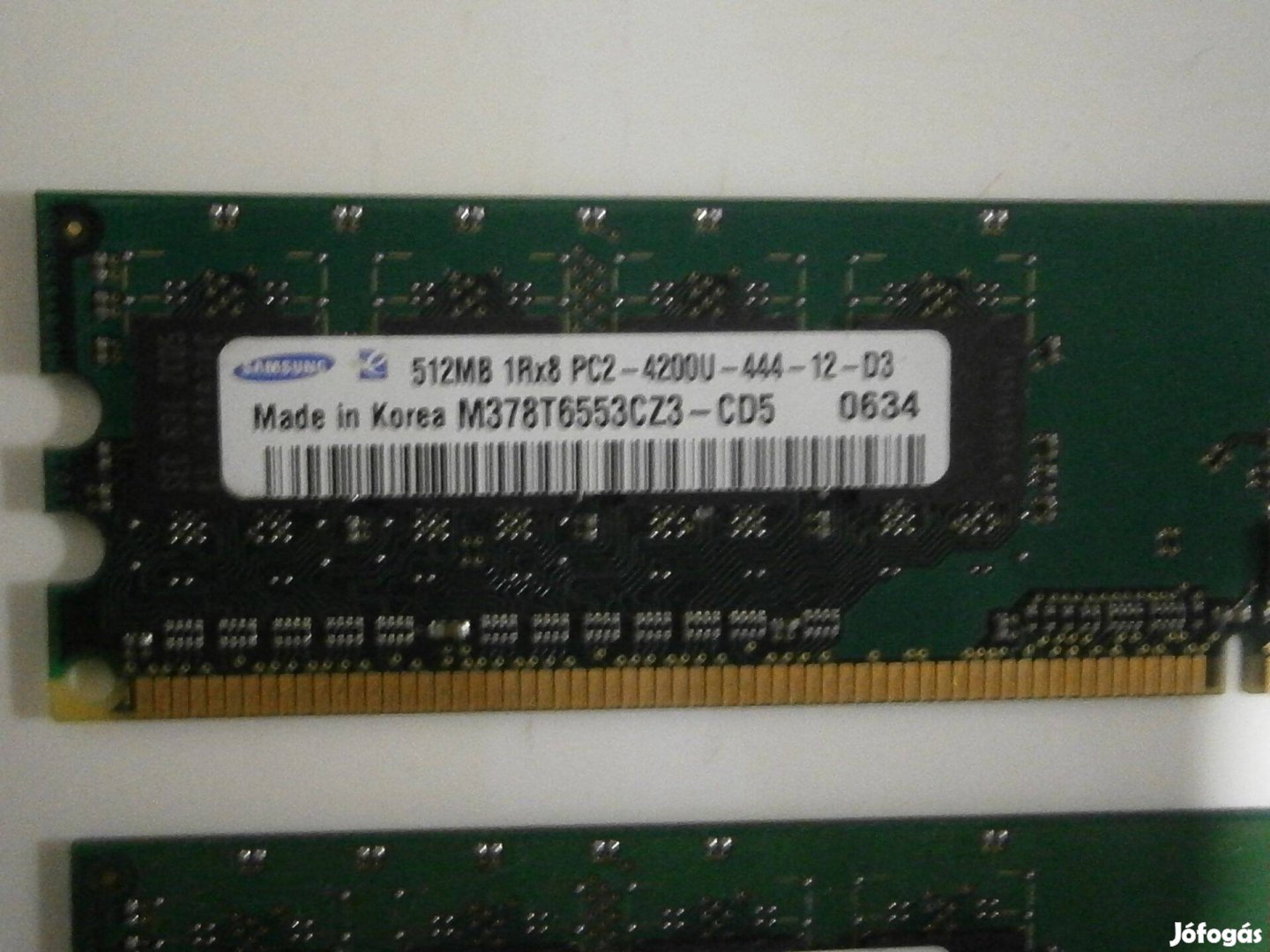 Eladó 2GB (4 x 512MB) Samsung DDR2-es RAM (PC2-4200U)