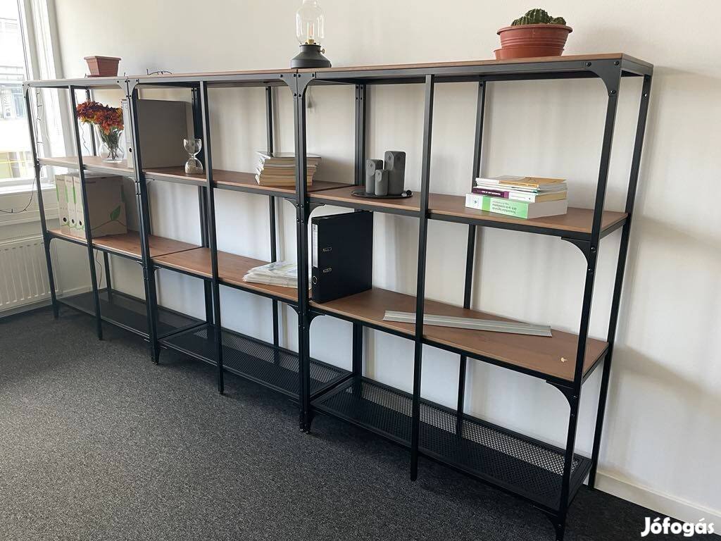 Eladó 2 db IKEA FJÄLlbo ipari stílusú polcos elem újszerű állapotban