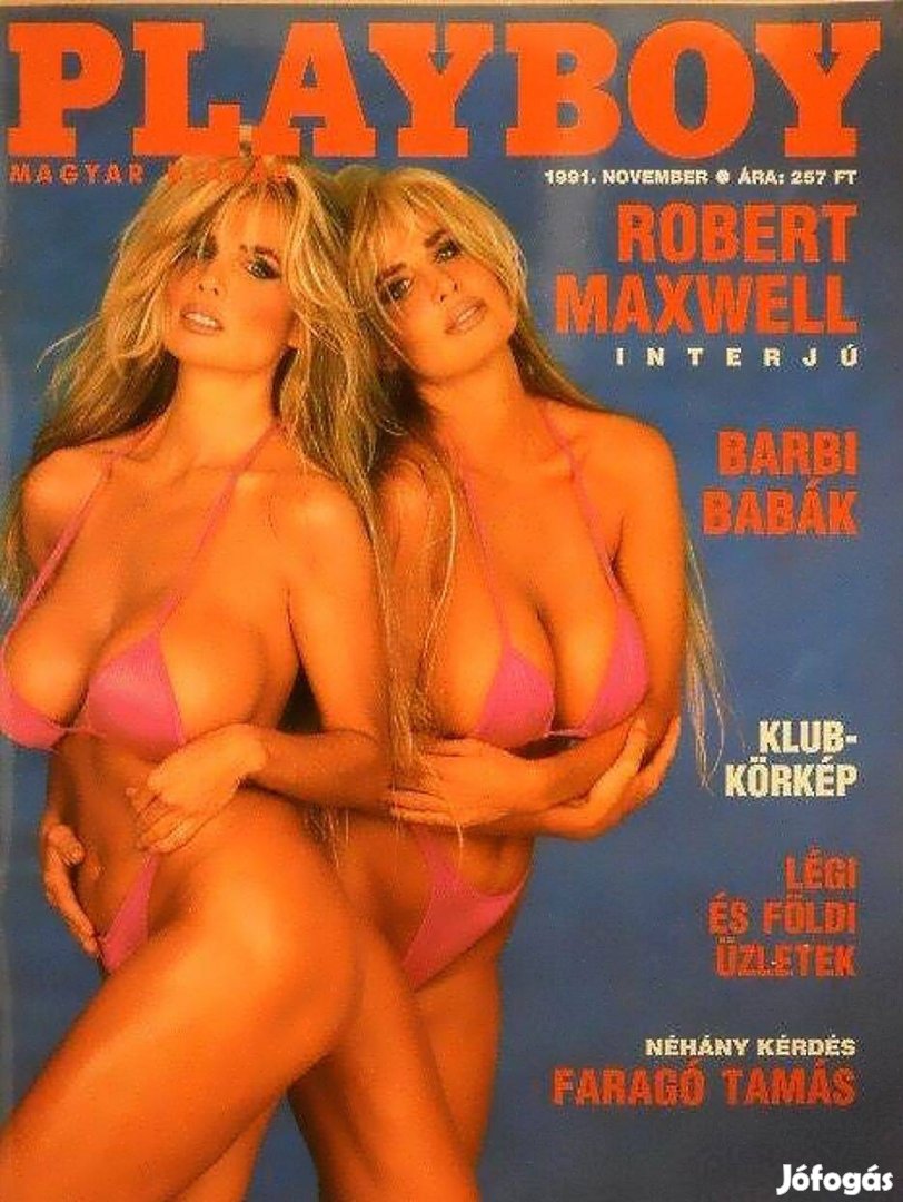 Eladó 2 db Playboy magazin (1991-es évf.)