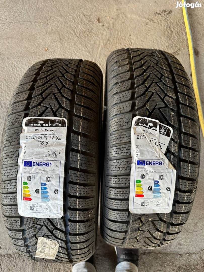 Eladó 2 db Új 215/55 R17 Uniroyal Winterexpert téligumi