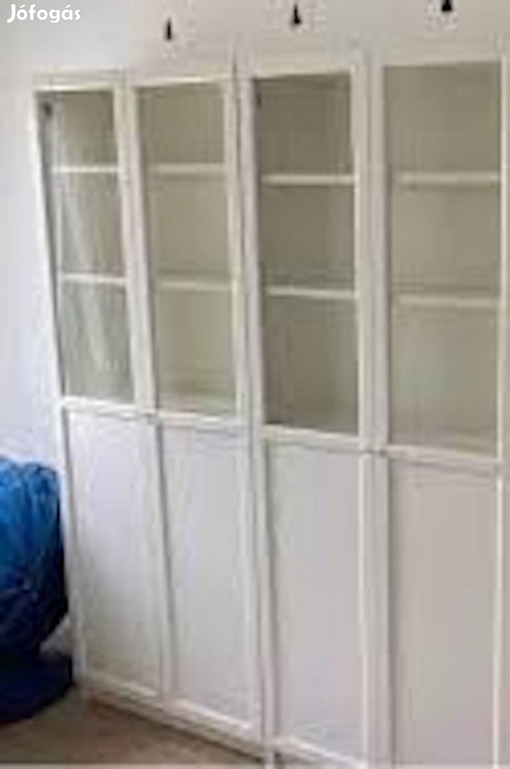 Eladó 2 db ikea fehér könyvespolc szekrény ajtó nélkül!!!!!!