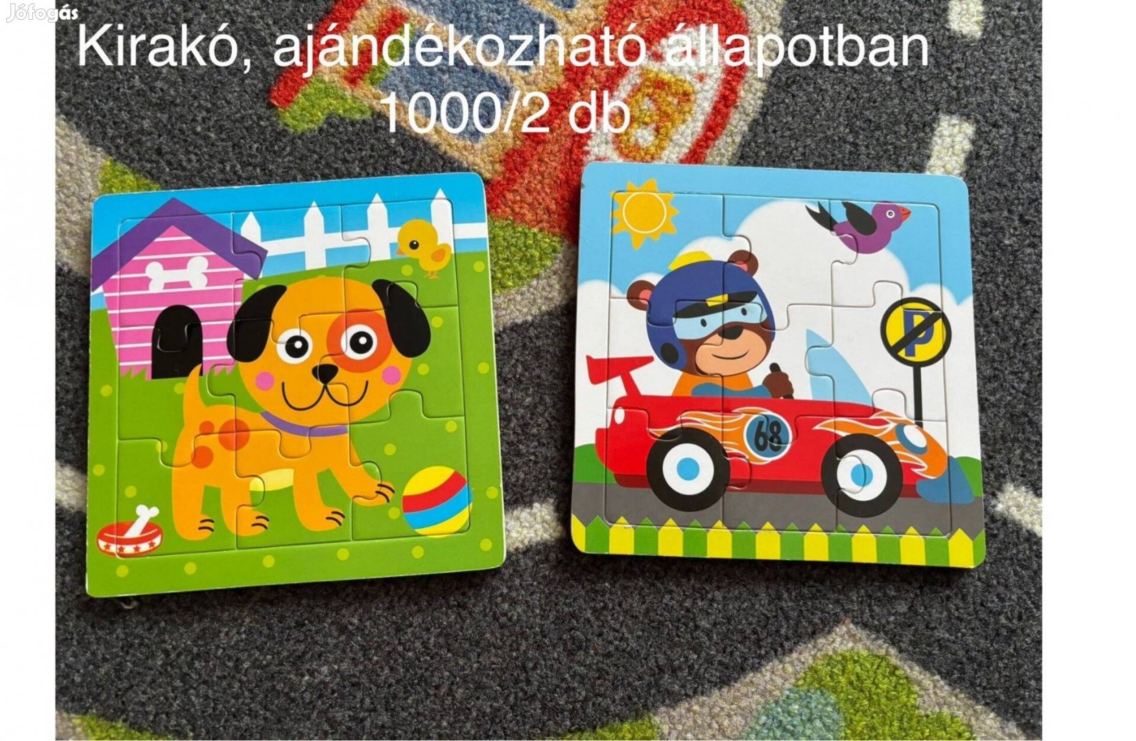 Eladó 2 db szép állapotú bébi puzzle 1.000 Ft-ért