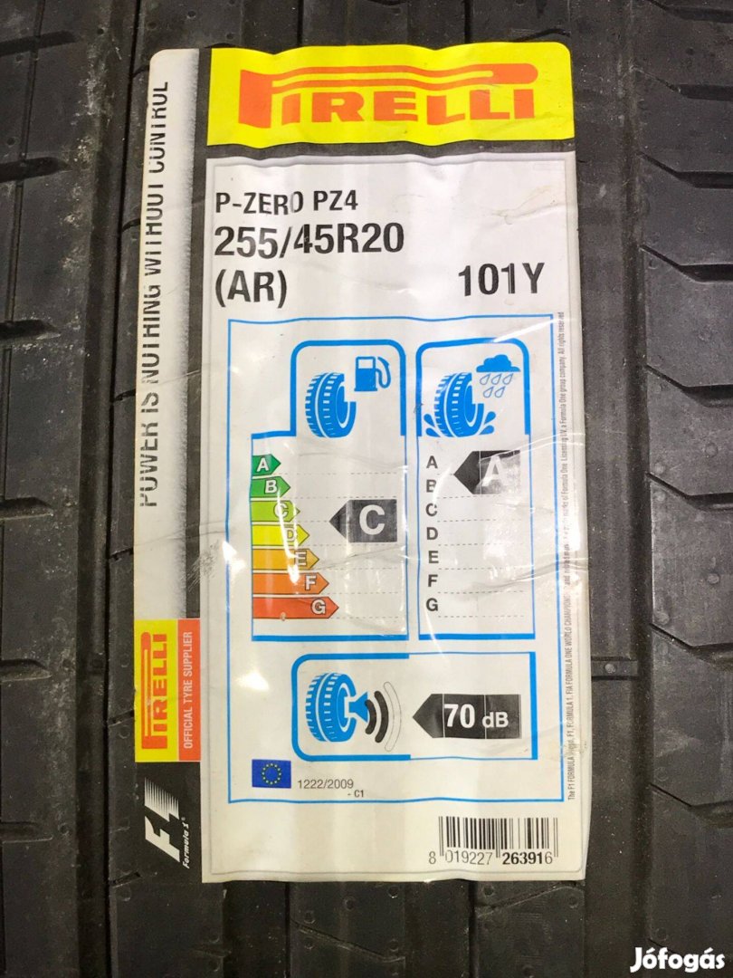 Eladó 2 db új Pirelli P Zero - 255/45 R20 101Y