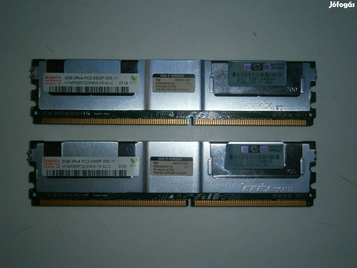 Eladó 2 x 2 GB Hynix HP DDR2-es memóriaí