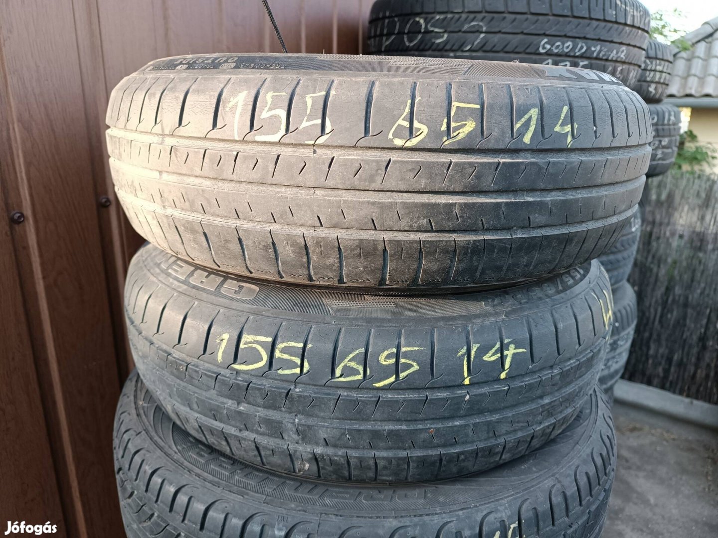 Eladó 2db 155/65 R14 nyári gumi 4000/db