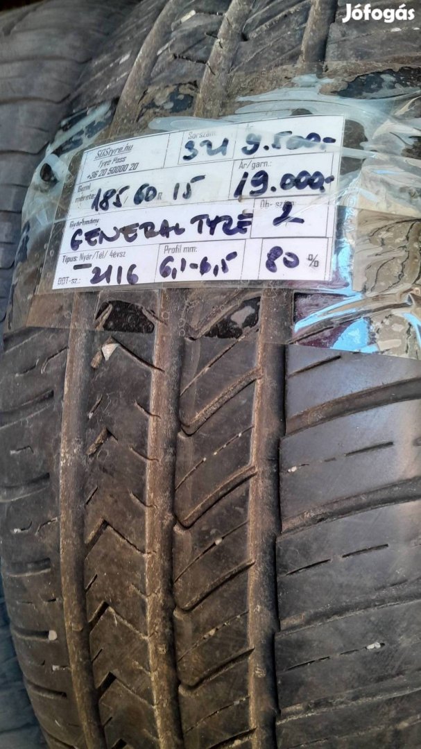 Eladó 2db 185/60R15 nyári gumi 