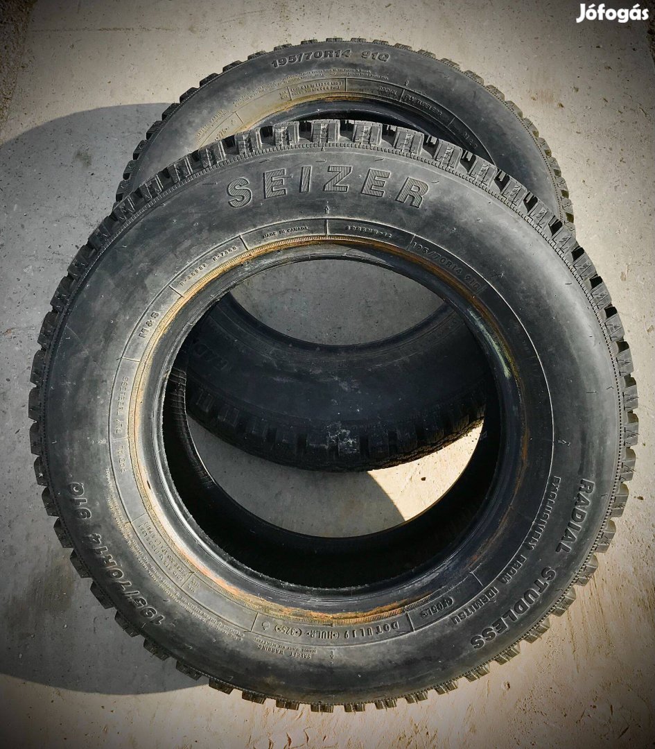 Eladó 2db 195/70 r14 Seizer terepjáró pickup sárgumi majdnem új
