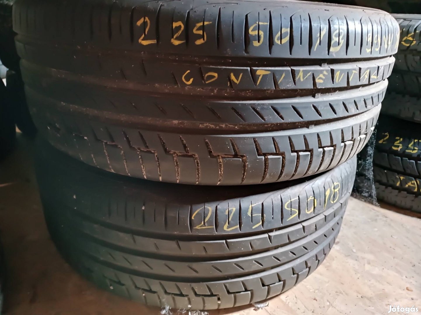 Eladó 2db 225/50 R18 Continental prémium contact6 nyári gumi 