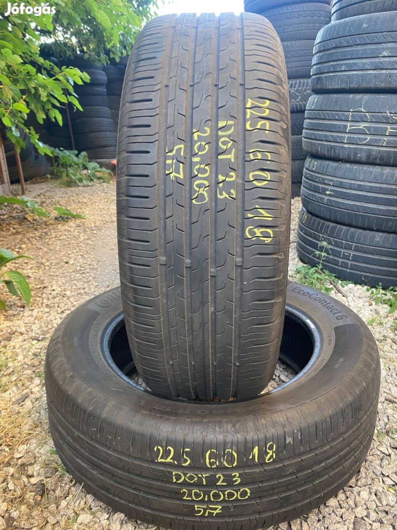 Eladó 2db 225/60R18 Continental nyári gumi