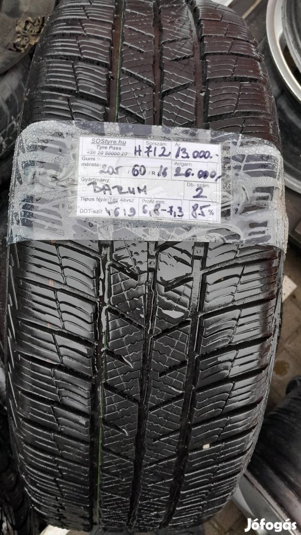 Eladó 2db Barum 205/60R16 téli gumi 