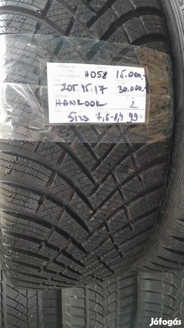 Eladó 2db Hankook 205/45R17 téli gumi 