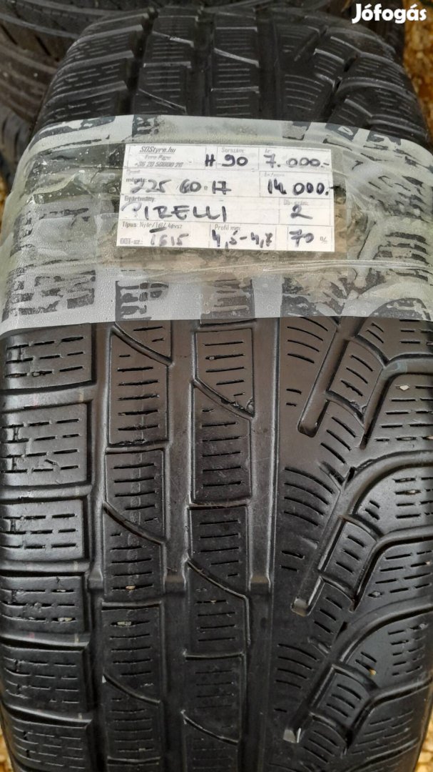 Eladó 2db Pirelli 225/60R17 téli gumi 