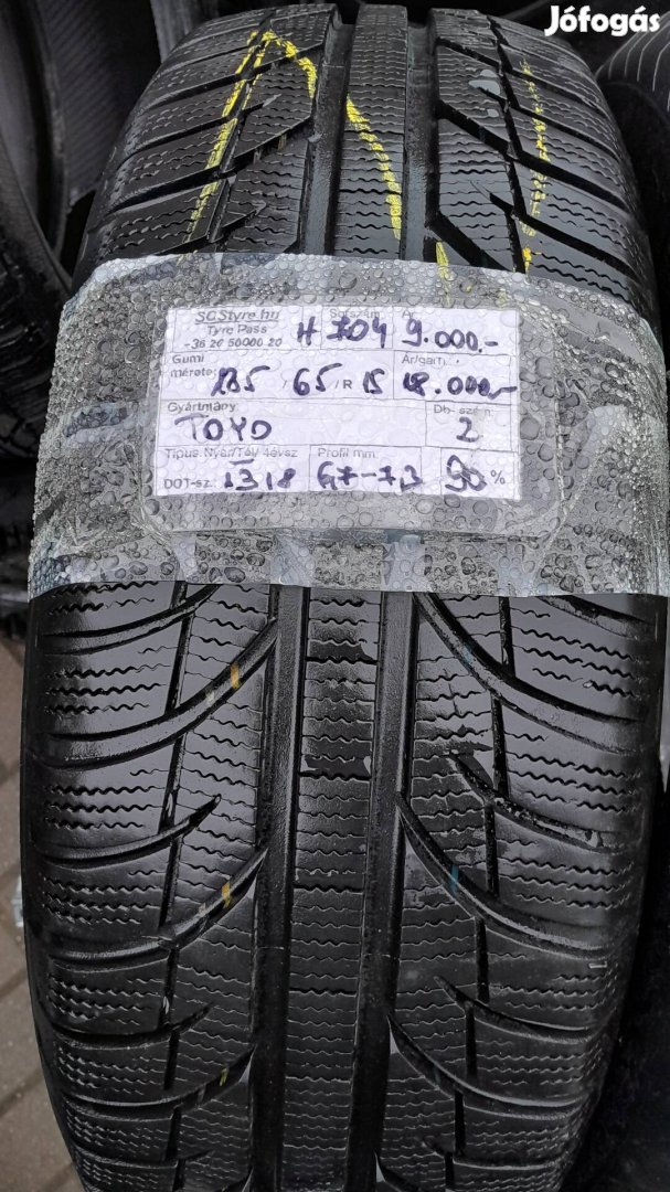 Eladó 2db Toyo 185/65R15 téli gumi 