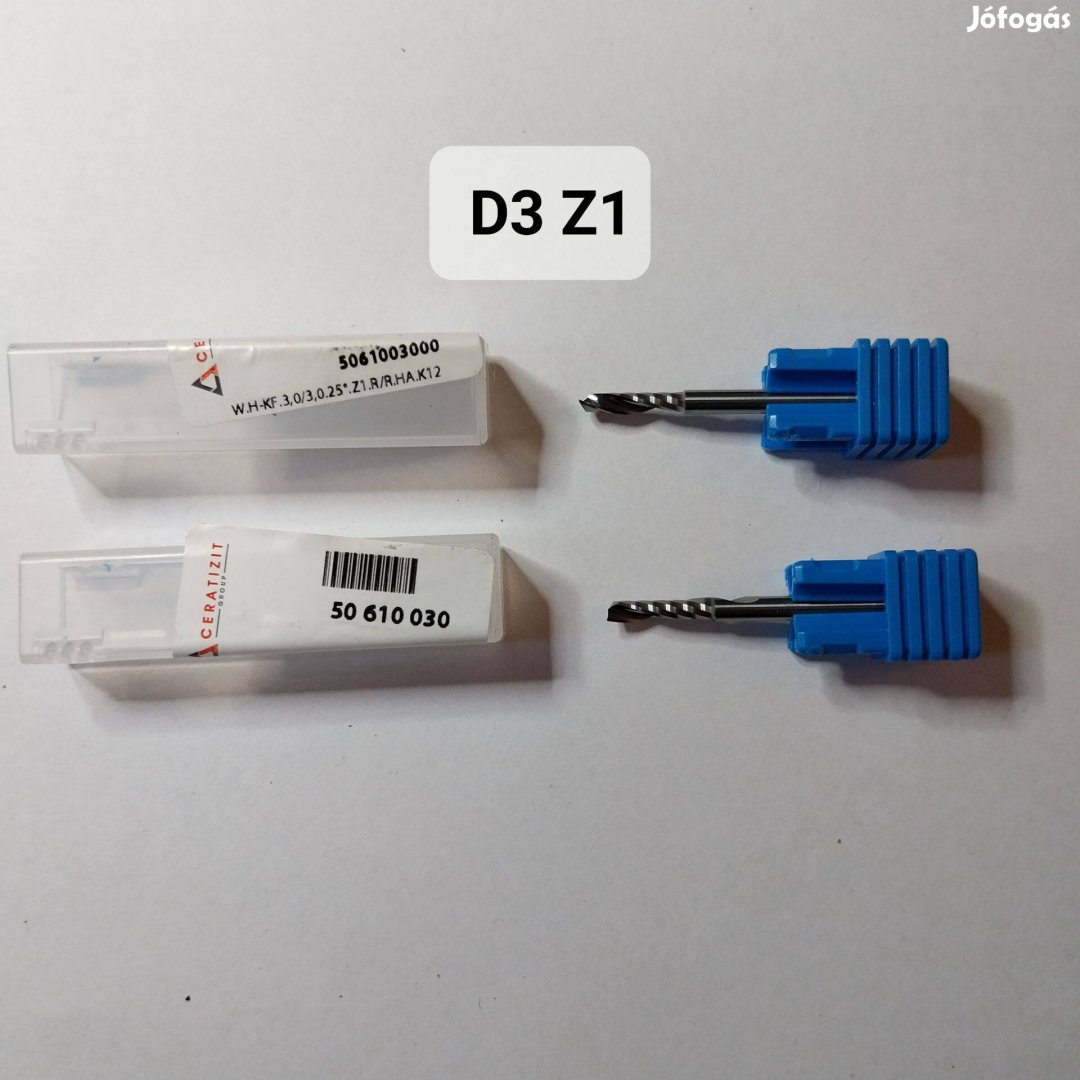 Eladó 2db új Ceratizit D3 Vhm 1 élű maró egyben