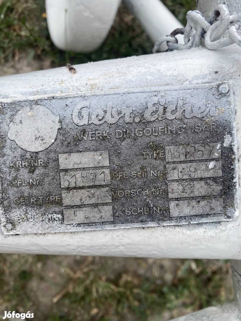 Eladó 2fejes Gebr.Eicher eke