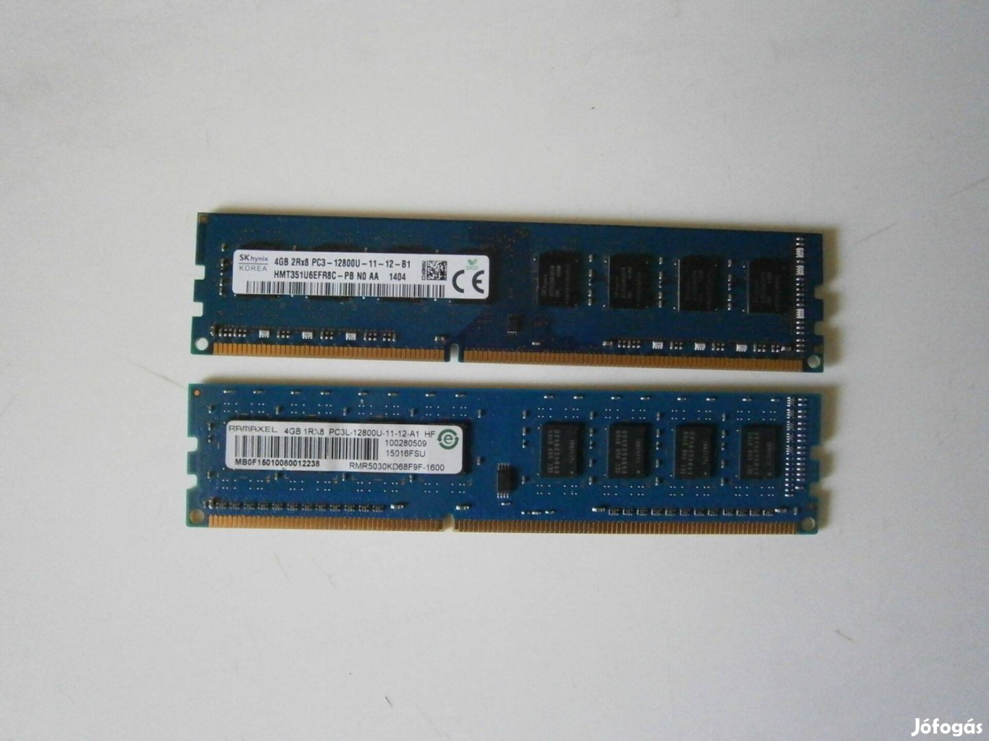 Eladó 2x4GB DDR3-as memóriamodul (RAM)