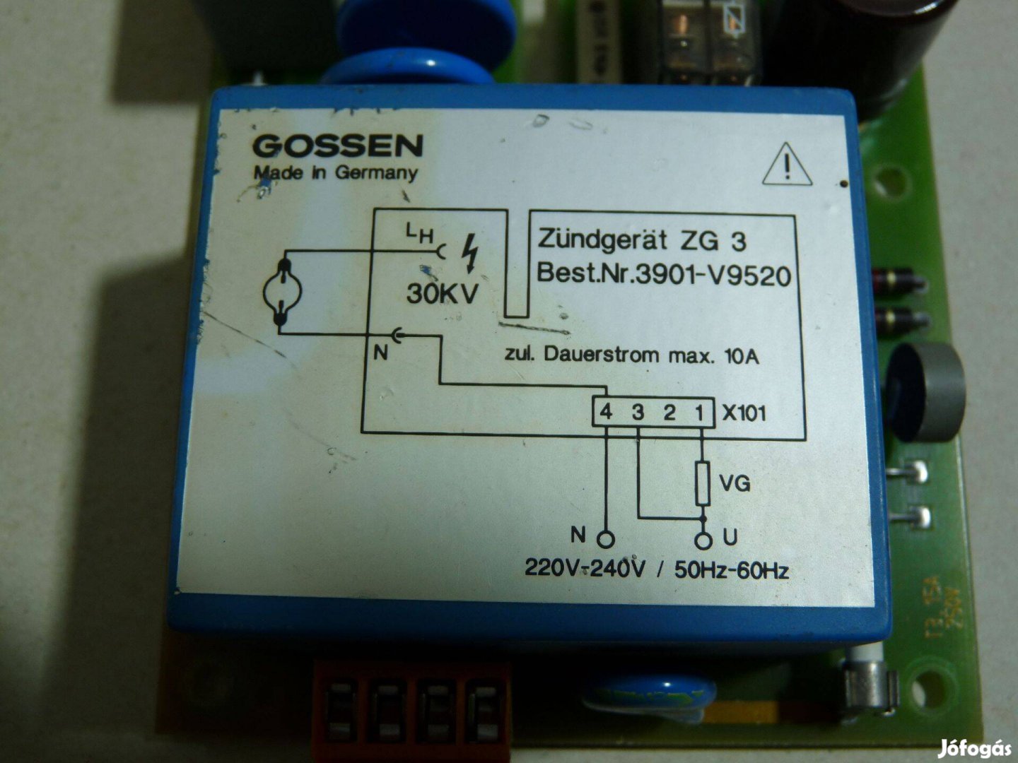 Eladó 30 kV-os tápegység