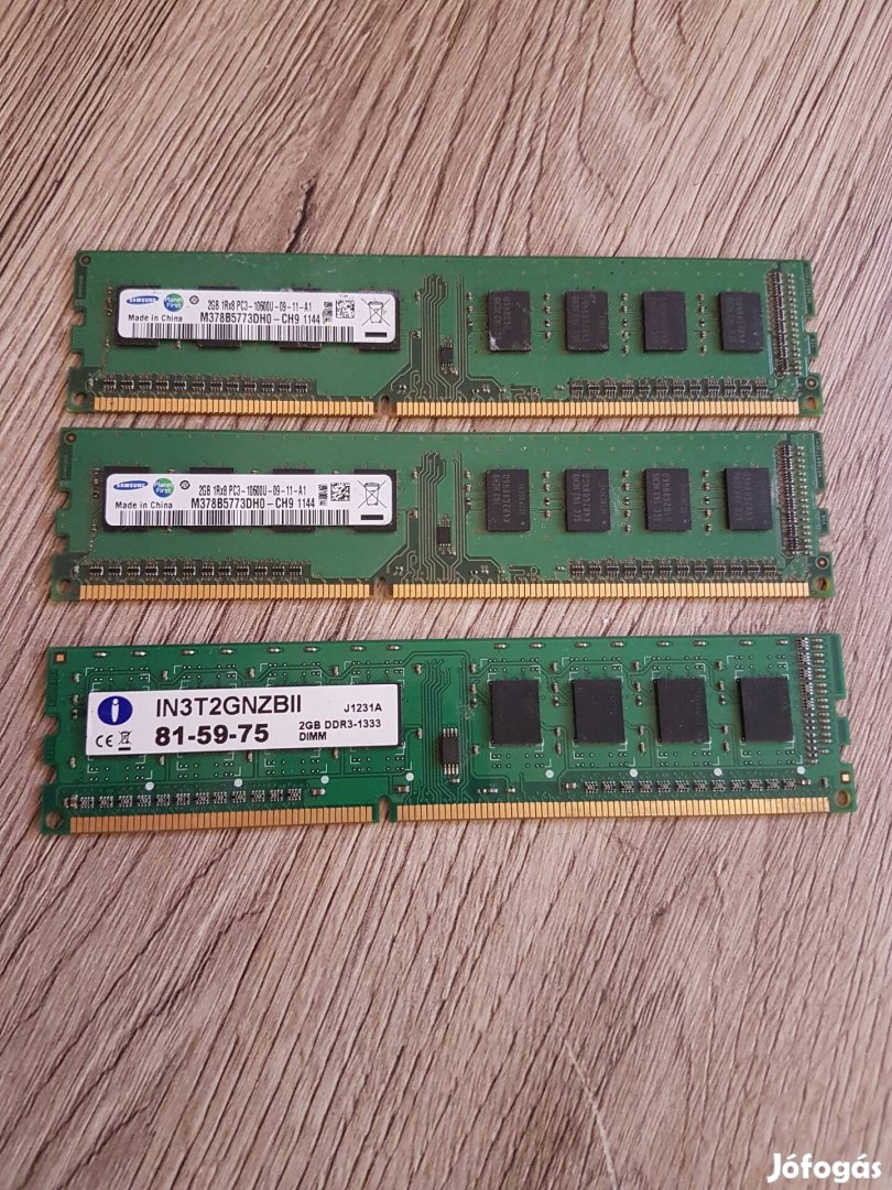 Eladó 3×2GB PC3 Ram Integral és 2 db Samsung ( Pécs )