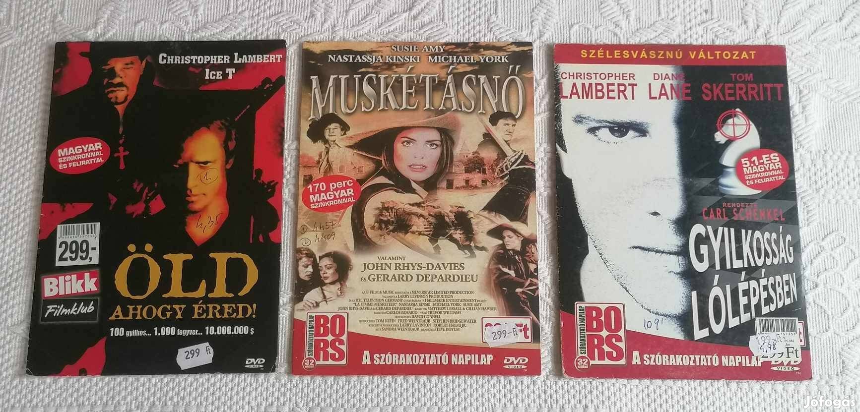 Eladó 3 Darab DVD Film Csomag / Kaland / Akció / Krimi / Thriller