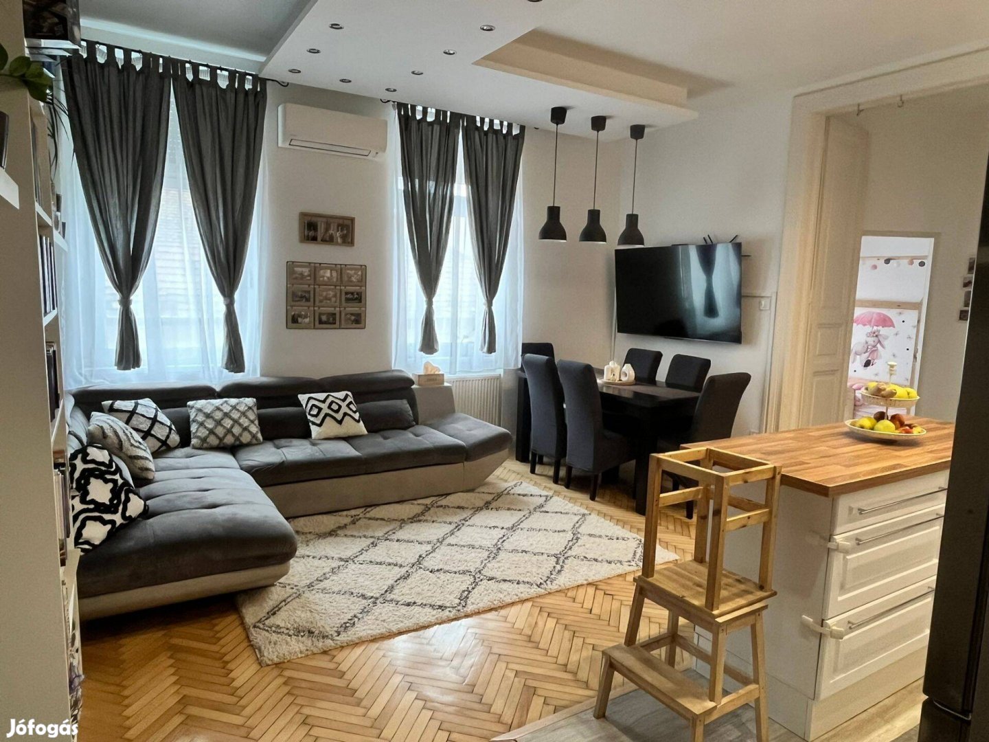 Eladó 3 szoba+nappali 78nm2 lakás Budapest 8. ker Corvin közelében