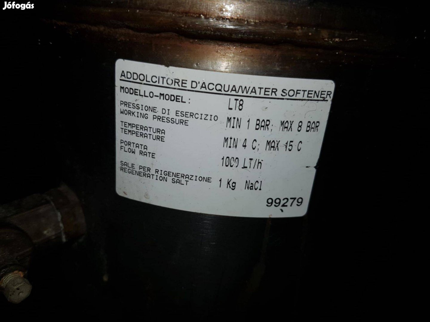 Eladó 3db+1 LT8 vízlágyító