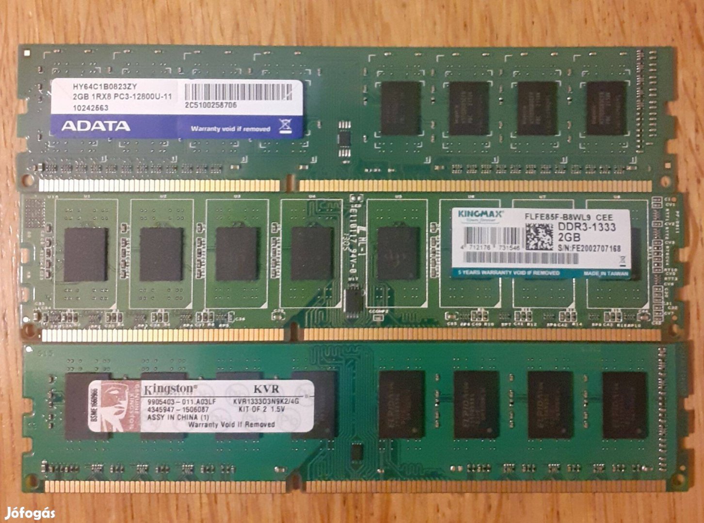 Eladó 3x2GB asztali gép RAM-ok