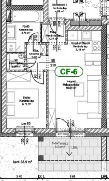 Eladó 41 nm-es lakás Levél