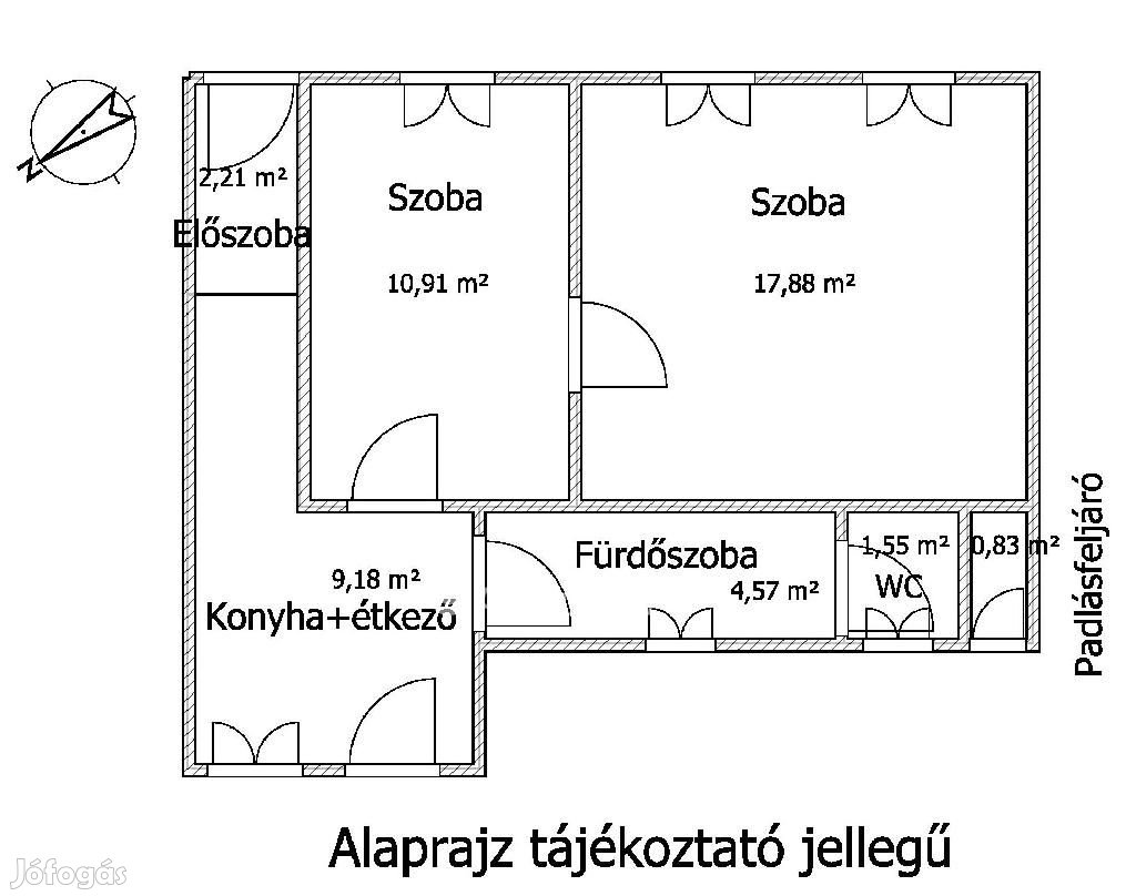 Eladó 48 nm-es ház Hatvan