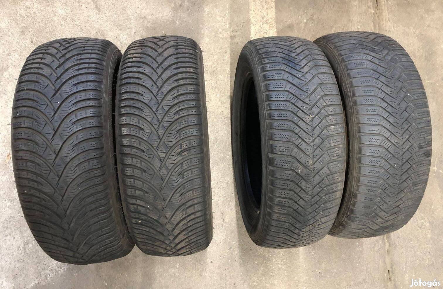 Eladó 4 db 185/60 R15 használt téli autógumi