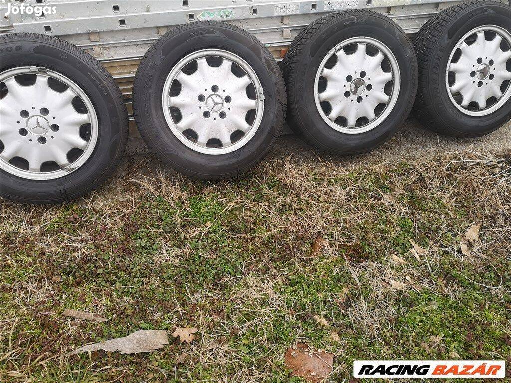 Eladó 4 db használt Mercedes E 140 gyári alufelni-téli gumikkal