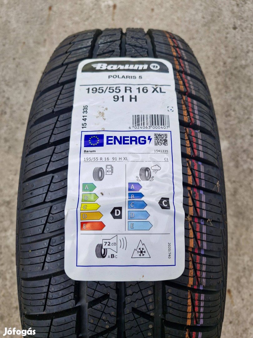 Eladó 4 db új Barum Polaris 5 téli gumi 195/55 R16