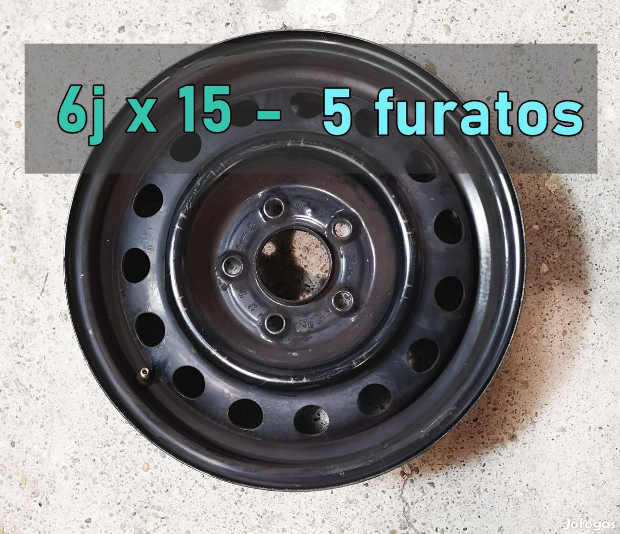 Eladó 4darab, használt autó felni. 6j x 15 - 5 furatos