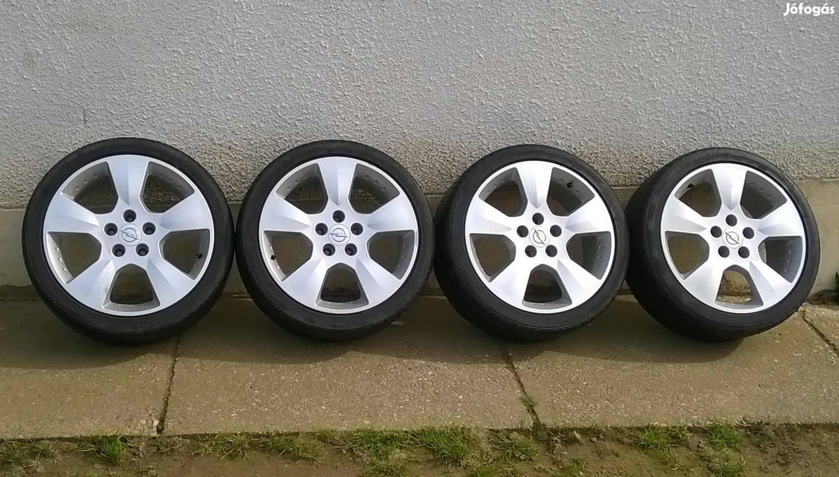 Eladó 4db17-es 5x110 Opel,Saab alufelni 215/40ZR17 nyári gumival