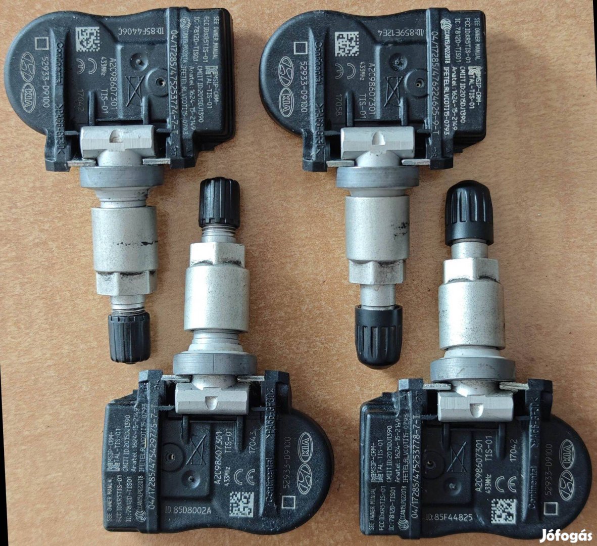 Eladó 4db Hyundai Kia Tmps keréknyomás jeladó szenzor