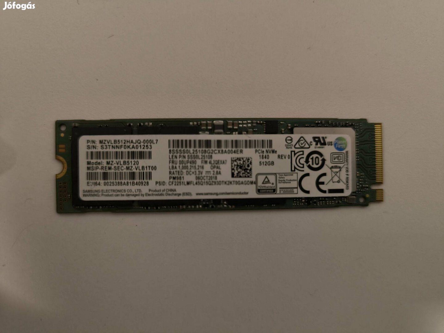 Eladó 512 Nvme SSD