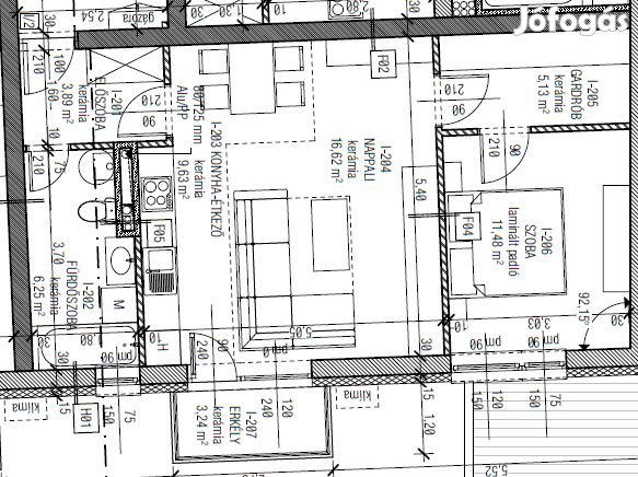 Eladó 54.62 m2 új építésű tégla lakás, Nyíregyháza