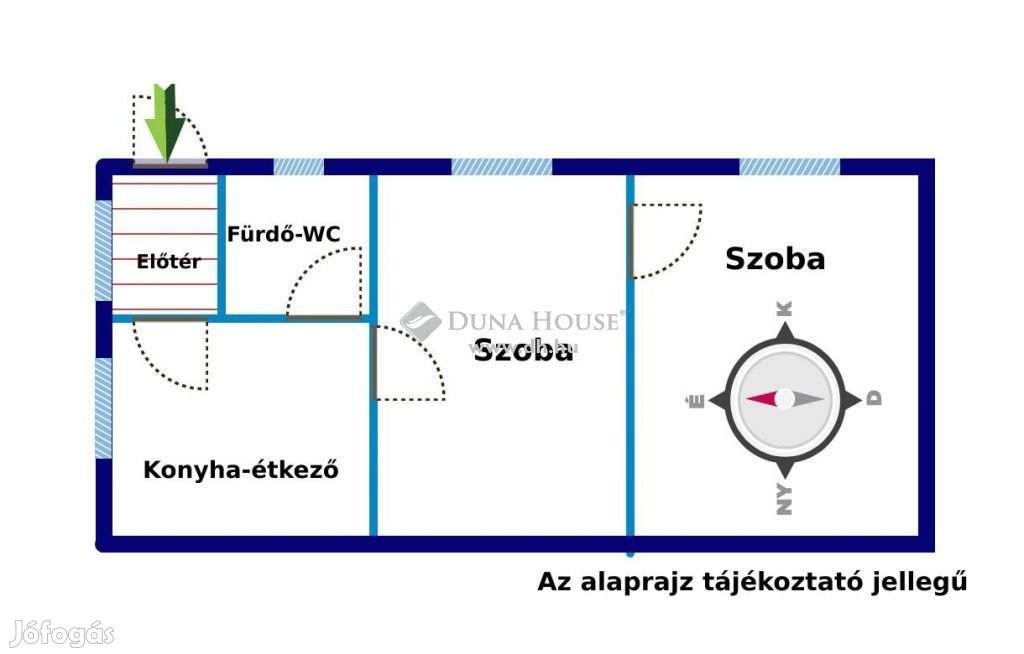 Eladó 54 nm-es lakás Pécs