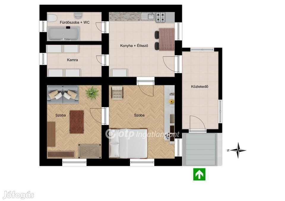 Eladó 56 nm-es ház Tiszavasvári