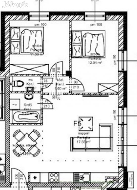 Eladó 59 nm-es lakás Hegyeshalom