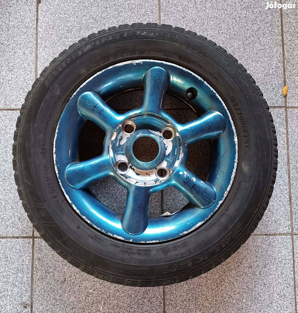 Eladó 5 db 155/70R13 téli gumi, felnire szerelve