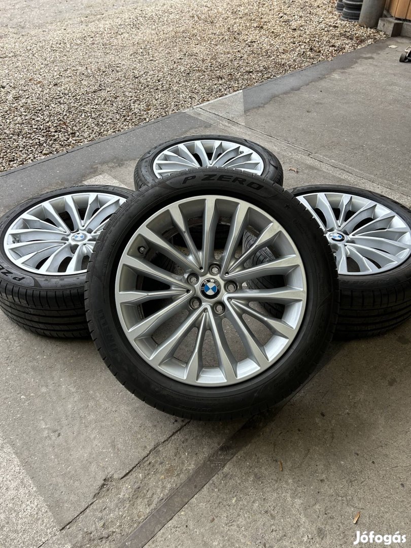 Eladó 5x112 r18 gyári BMW Style 632 alufelni Pirelli nyári gumival!