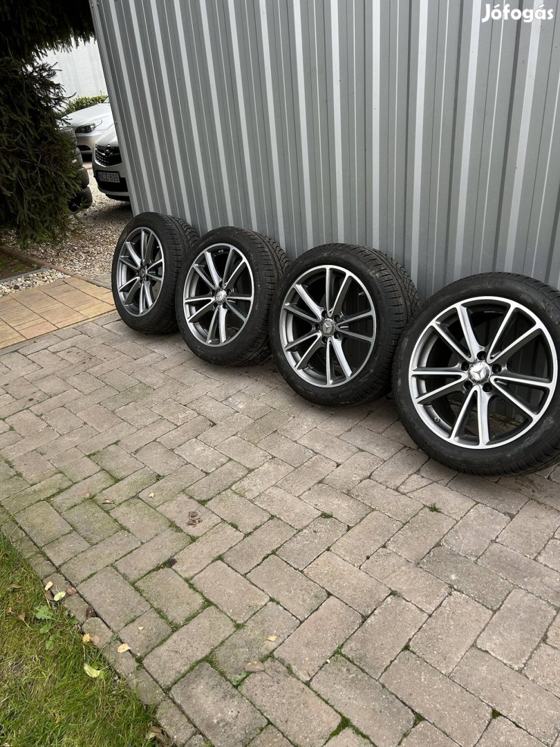 Eladó 5x112 r18 gyári Mercedes CLS alufelni téli gumival!